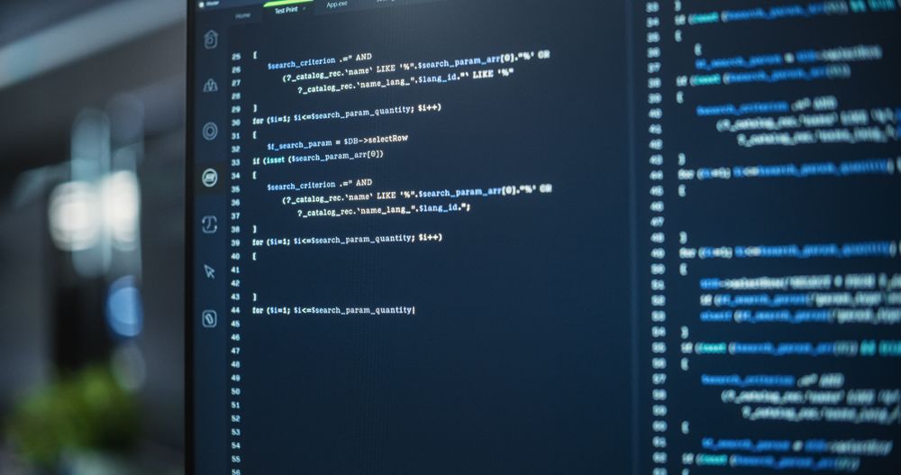 Software Engineer Programming Innovative e-Commerce Software in Office