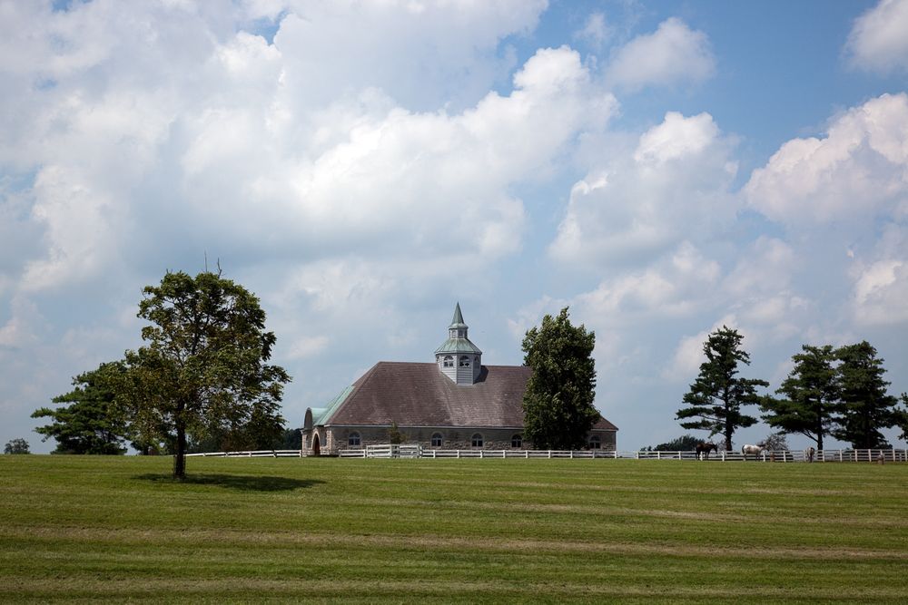 Horse farm in Lexington, Kentucky