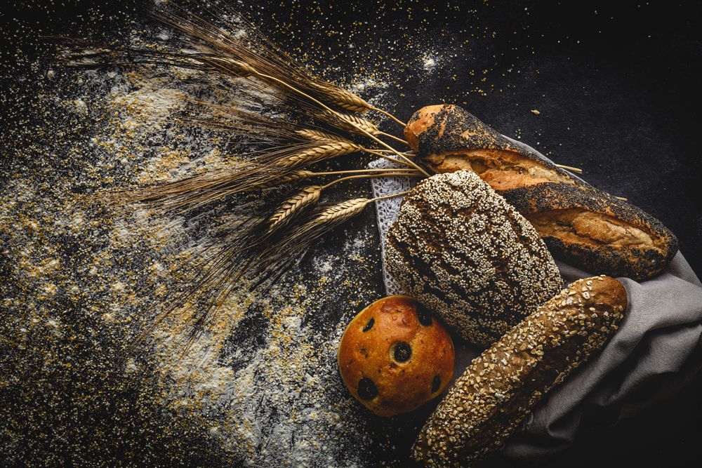 Natural Assortments of homemade breads