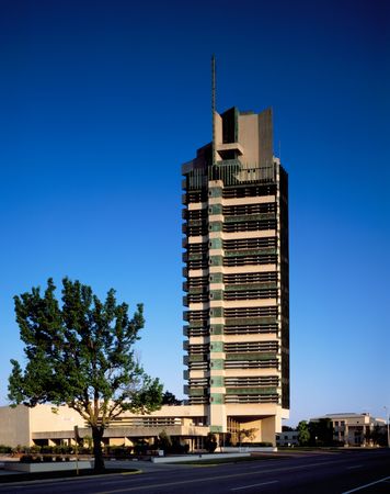 The Price Tower is a nineteen story, Bartlesville, Oklahoma