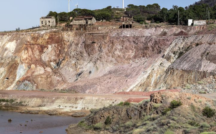 Old mining structures in Riotinto