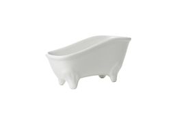 Concept of bathroom accessories, isolated on plain background