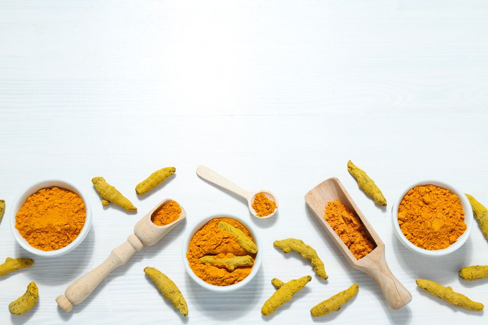 Fragrant seasoning - turmeric, one of the main ingredients in Indian curry