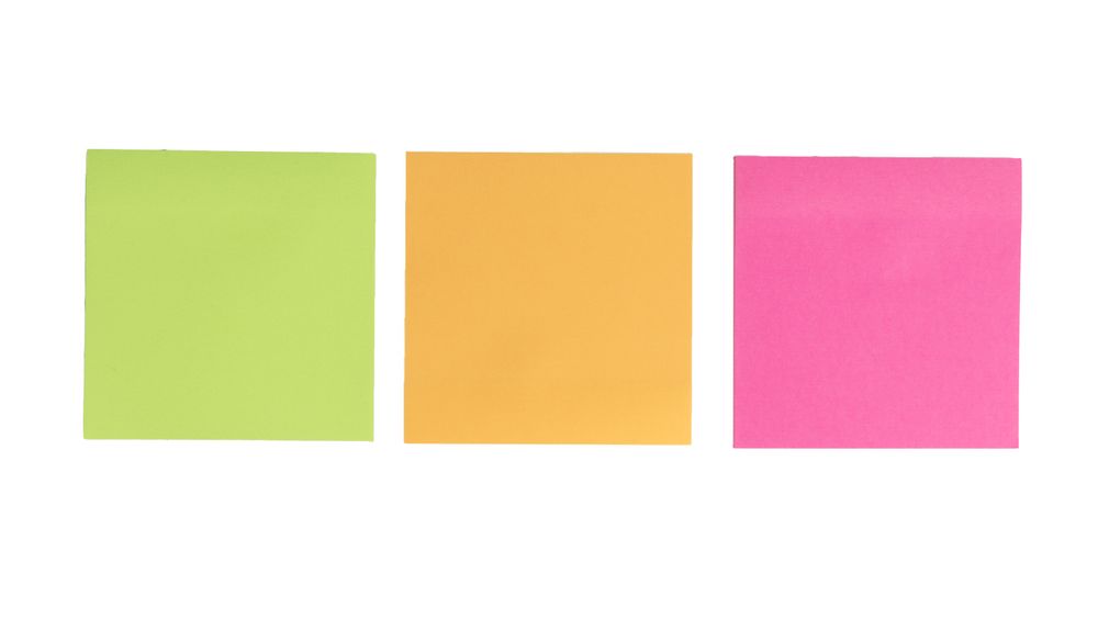 colorful empty notes