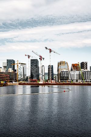 Oslo cityscape by seashore during daytime