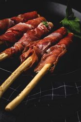 Gressinis with spanish serrano ham