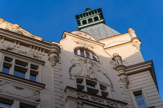 Decooration of the building in Old Prague