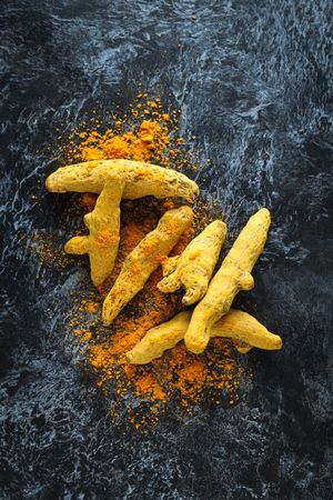 Fragrant seasoning - turmeric, one of the main ingredients in Indian curry
