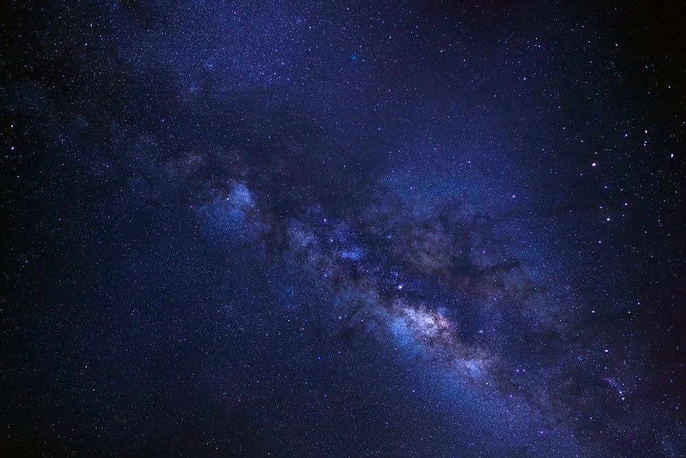 Milky way galaxy with stars and space dust in the universe
