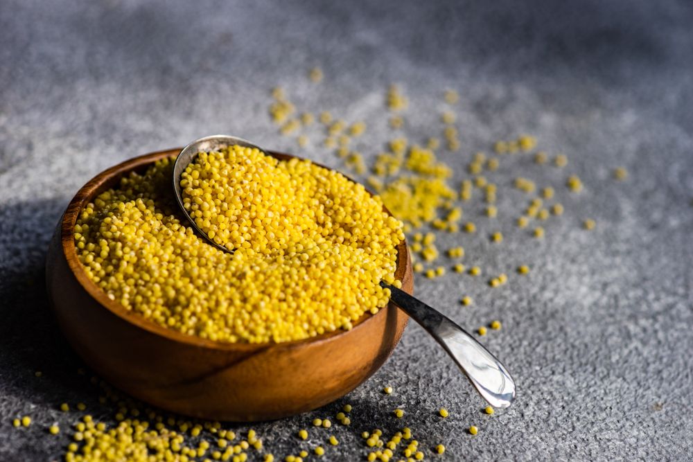 Bowl of dry millet