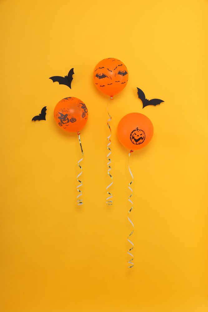 Concept of Halloween mood, Halloween vibes balloons