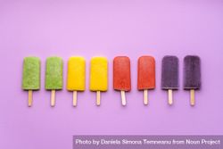 Multicolored ice cream popsicles 0LYxg5