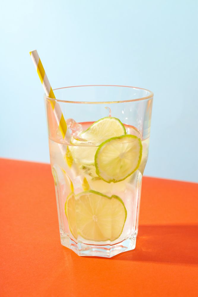Glass of mojito, delicious fresh summer cocktail