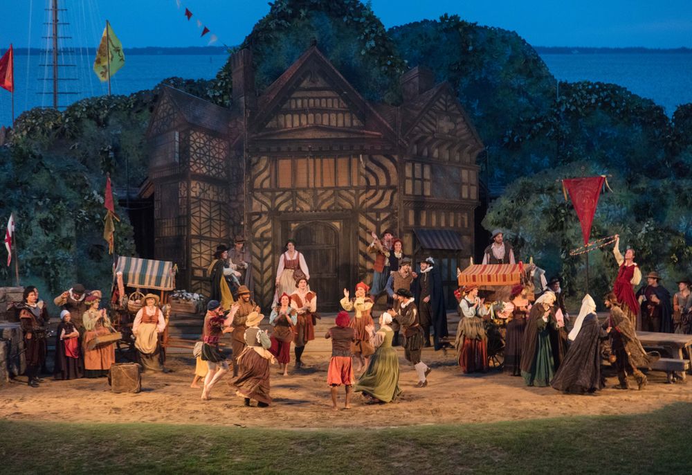 Scene from "The Lost Colony," Manteo, North Carolina