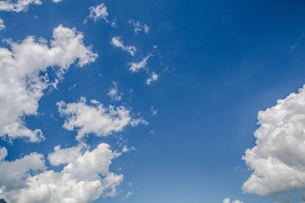 Blue sky with clouds in Pakistan national park