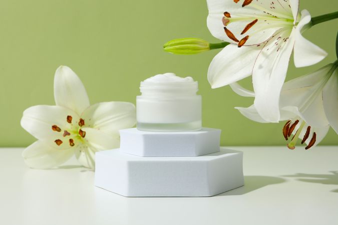 Concept of skin and body care, cream cosmetic