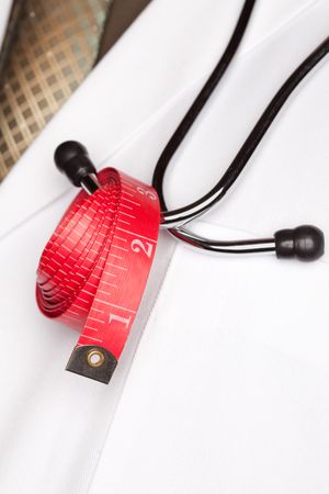 Doctor with Stethoscope and Measuring Tape