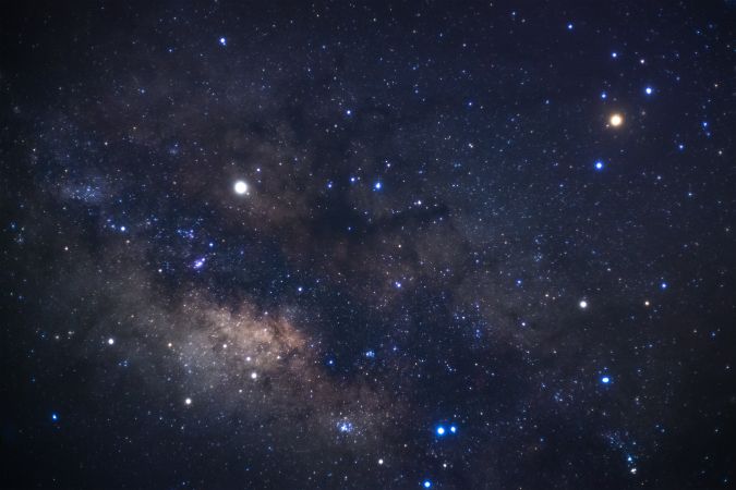 milky way galaxy with stars and space dust in the universe