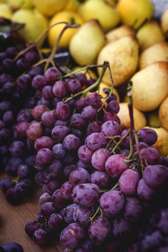 street market of assortment of fresh fruits and vegetables