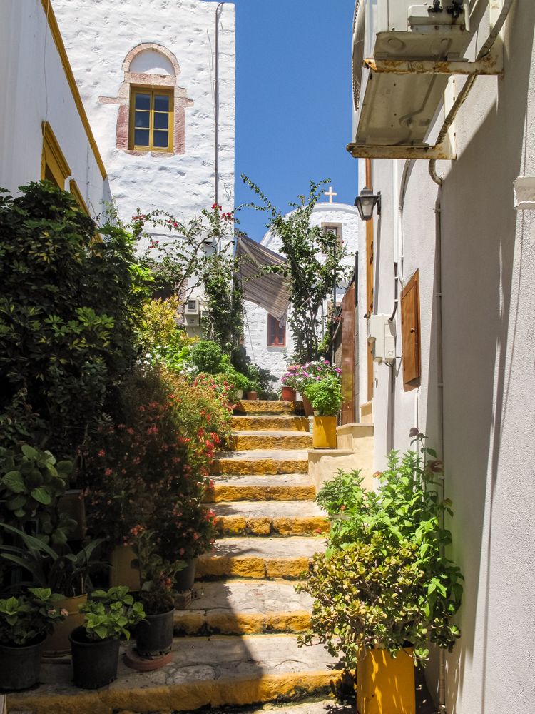 Stoney steps to Chora chapel