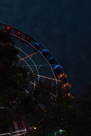 Ferris wheel in amusement park