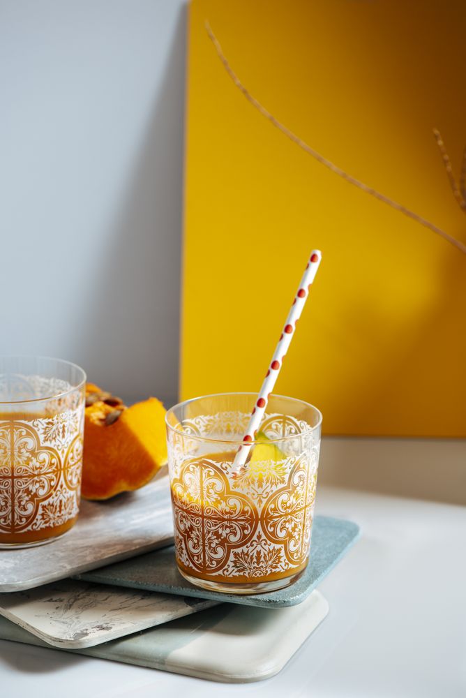 Delicious mango smoothie in a glass