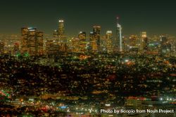 LA skyline at night as seen from Griffith observatory 563mP4
