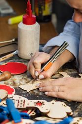 Woodworking workshop eco-friendly Christmas toys