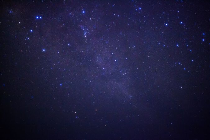 milky way galaxy with star and space dust in the universe, Long exposure photograph, with grain.