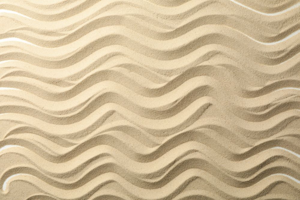 Dry sea sand with waves. Background. Summer. Vacation