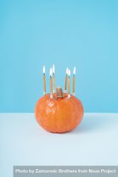 Squash with birthday candles 5pkN80