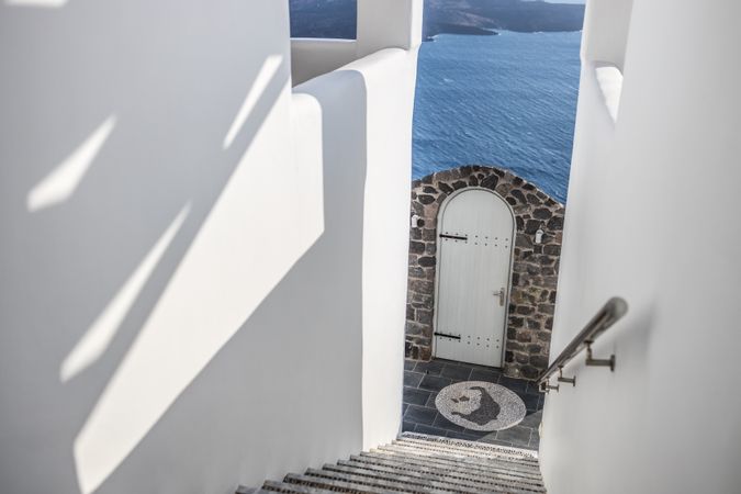 Gate leading down the Aegean Sea