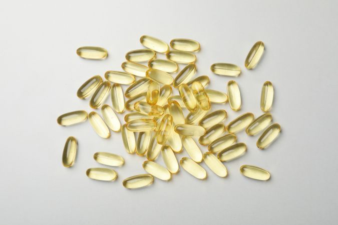 Immunity support capsules - Omega, health care concept