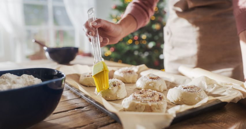 Delicious Buns Being Prepared to be Cooked for Evening Guests.