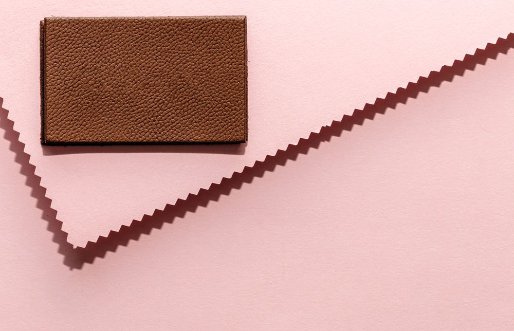Natural leather labels for price or advertising