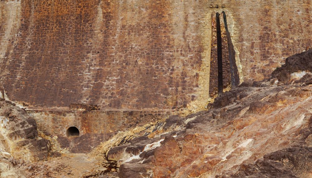 Dry water dam in Mines of Riotinto, Huelva