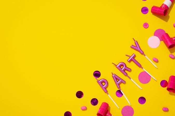 Concept of party and celebration, accessories for party