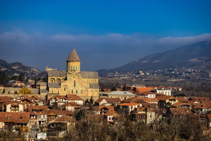 View to the ancient capital of Georgia, Mtskheta