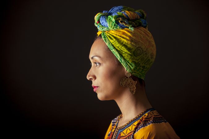 Portrait of thoughtful Black woman