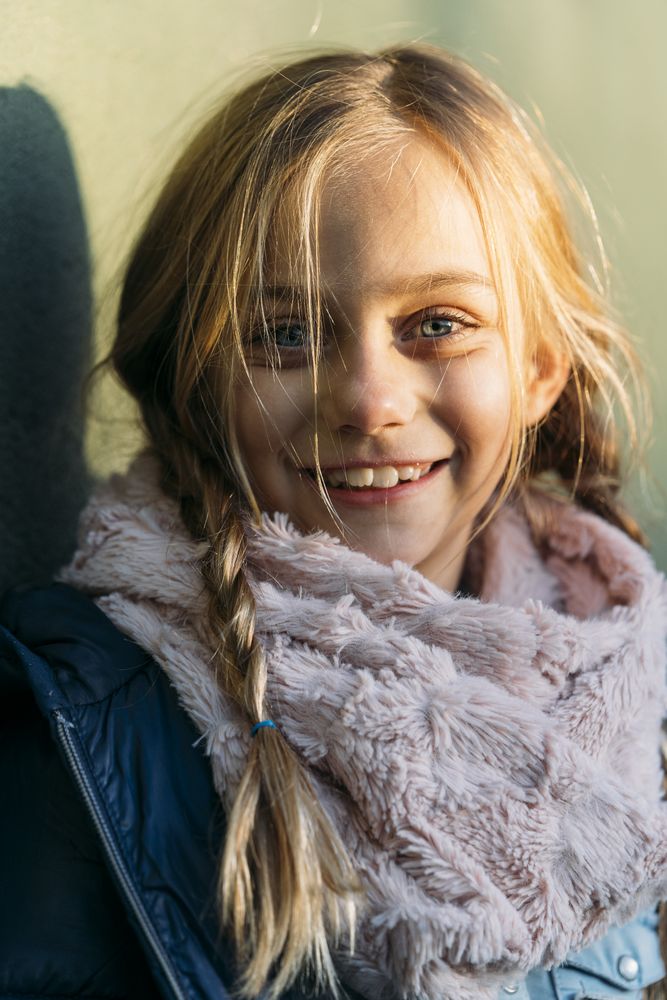 blonde kid portrait