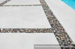 Garden pavers with pebbles 47m3r0