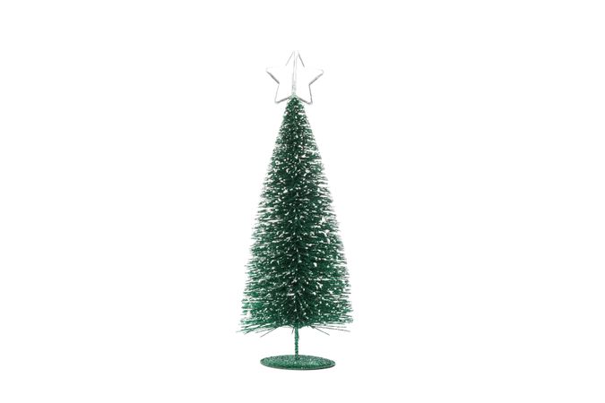 Decorative christmas tree isolated on blank background