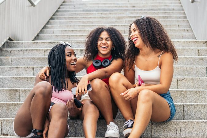 Young Friends Enjoying Summer Together