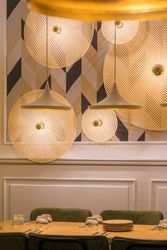Stylish illumination lamps fixed to wall