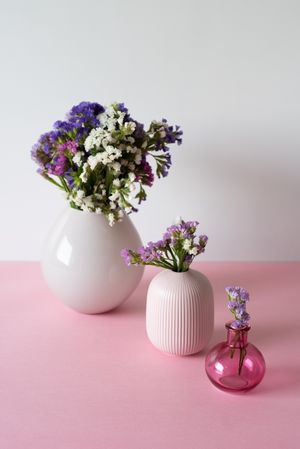 Multicolor sea lavender flowers bouquet