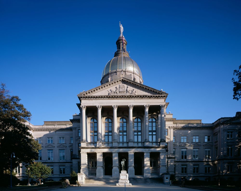 Georgia Capitol Building in downtown Atlanta