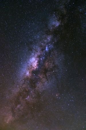 Milky way galaxy with stars and space dust in the universe