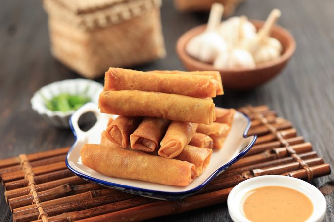 Deep Fried Indonesian Vermicelli Glass Noodle Spring Roll Gorengan
