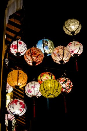 Patterned Vietnamese Lanterns