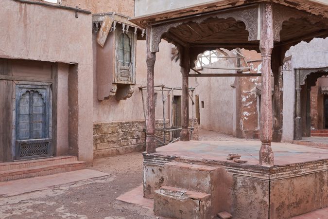 Old narrow street of ancient town
